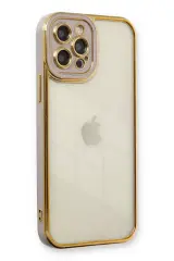Newface İphone 12 Pro Kılıf Liva Lens Silikon - Lila