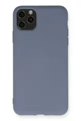 Newface İphone 11 Pro Max Kılıf Nano İçi Kadife Silikon - Gri