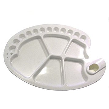 Plastik Palet - 12+5 Oluklu - Oval - 24x34cm
