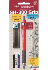 SH-300 Grip 0,7 mm Versatil Kalem Seti Koyu Pembe