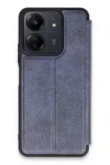 Newface Xiaomi Redmi 13c Kılıf Flip Cover - Lacivert