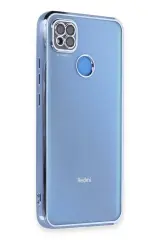 Newface Xiaomi Redmi 9c Kılıf Razer Lensli Silikon - Açık Mavi
