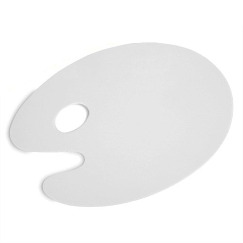 Plastik Akrilik Oval Palet-Oluksuz 30x40cm