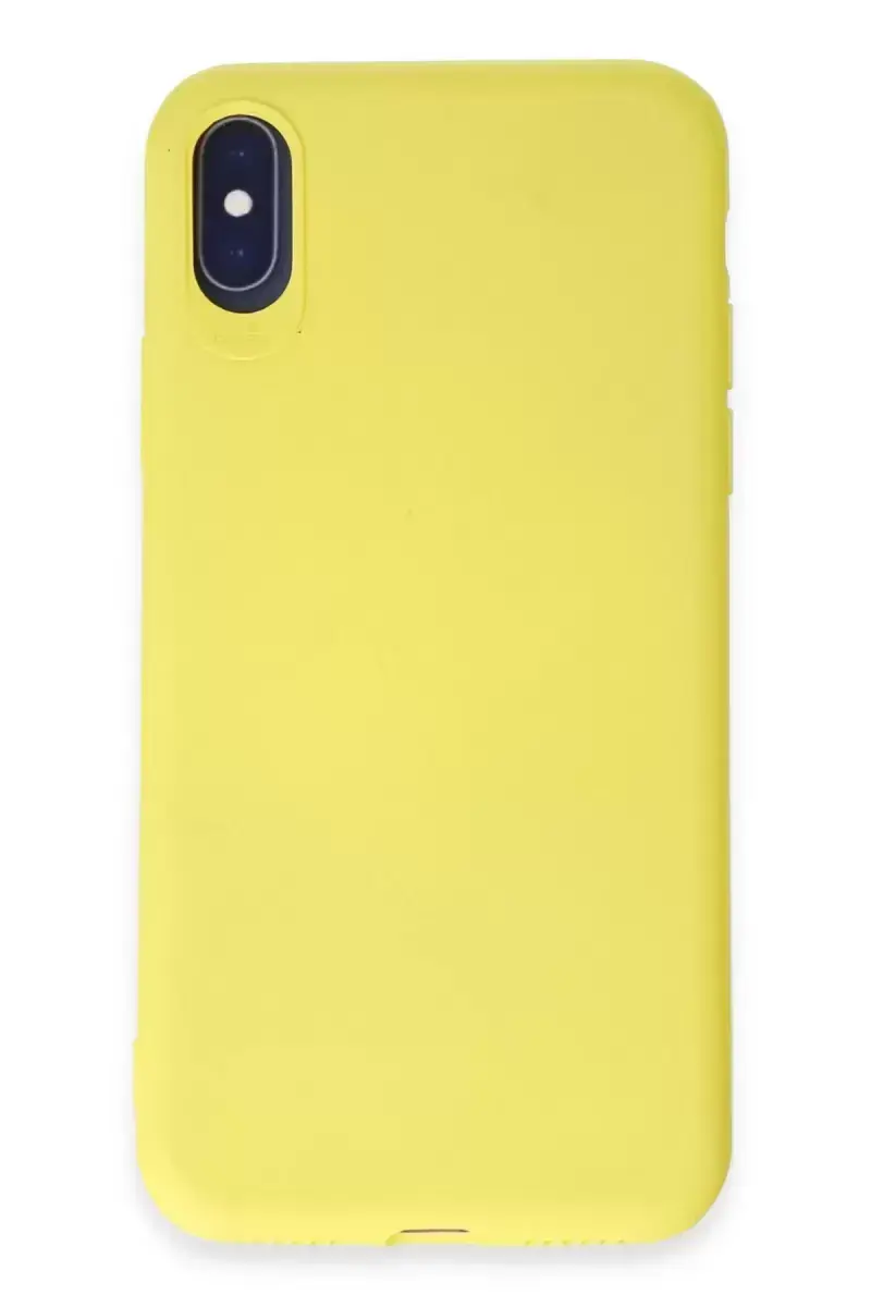 Newface İphone X Kılıf First Silikon - Sarı