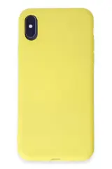Newface İphone X Kılıf First Silikon - Sarı