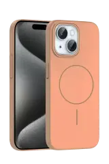Joko İphone 15 Plus Broş Magsafe Kapak - Çöl Titanyum