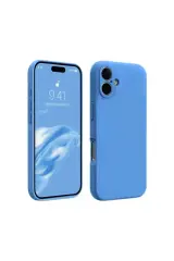 Newface Apple İphone 16 Kılıf First Silikon - Mavi