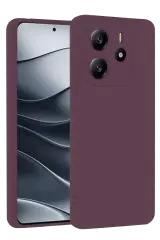 Newface Xiaomi Redmi Note 14 4g Kılıf First Silikon - Mürdüm