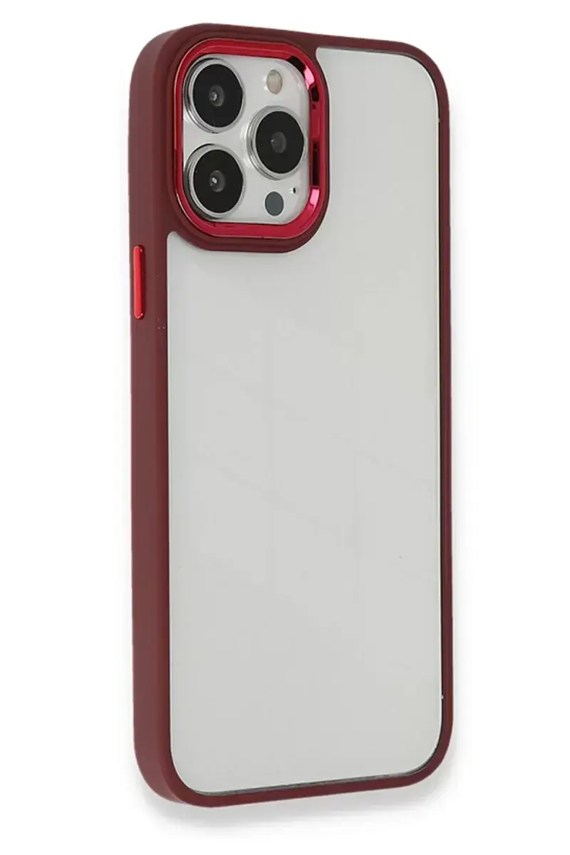 Newface İphone 13 Pro Max Kılıf Dora Kapak - Kırmızı