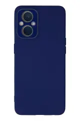 Newface Oppo Reno 7 Lite Kılıf Lansman Glass Kapak - Sky Blue
