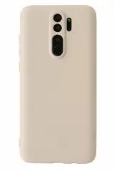 Newface Xiaomi Redmi Note 8 Pro Kılıf First Silikon - Krem