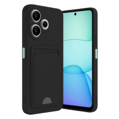 Xiaomi Redmi 13 4g Kılıf Kelvin Kartvizitli Silikon - Siyah