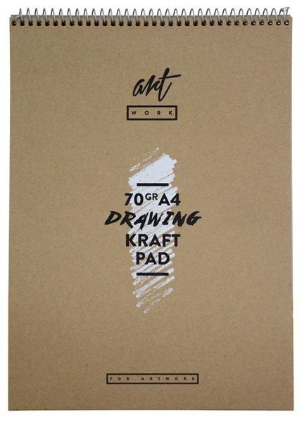 Üstten Spiralli Kraft Defter A4 70gr 50 Yaprak