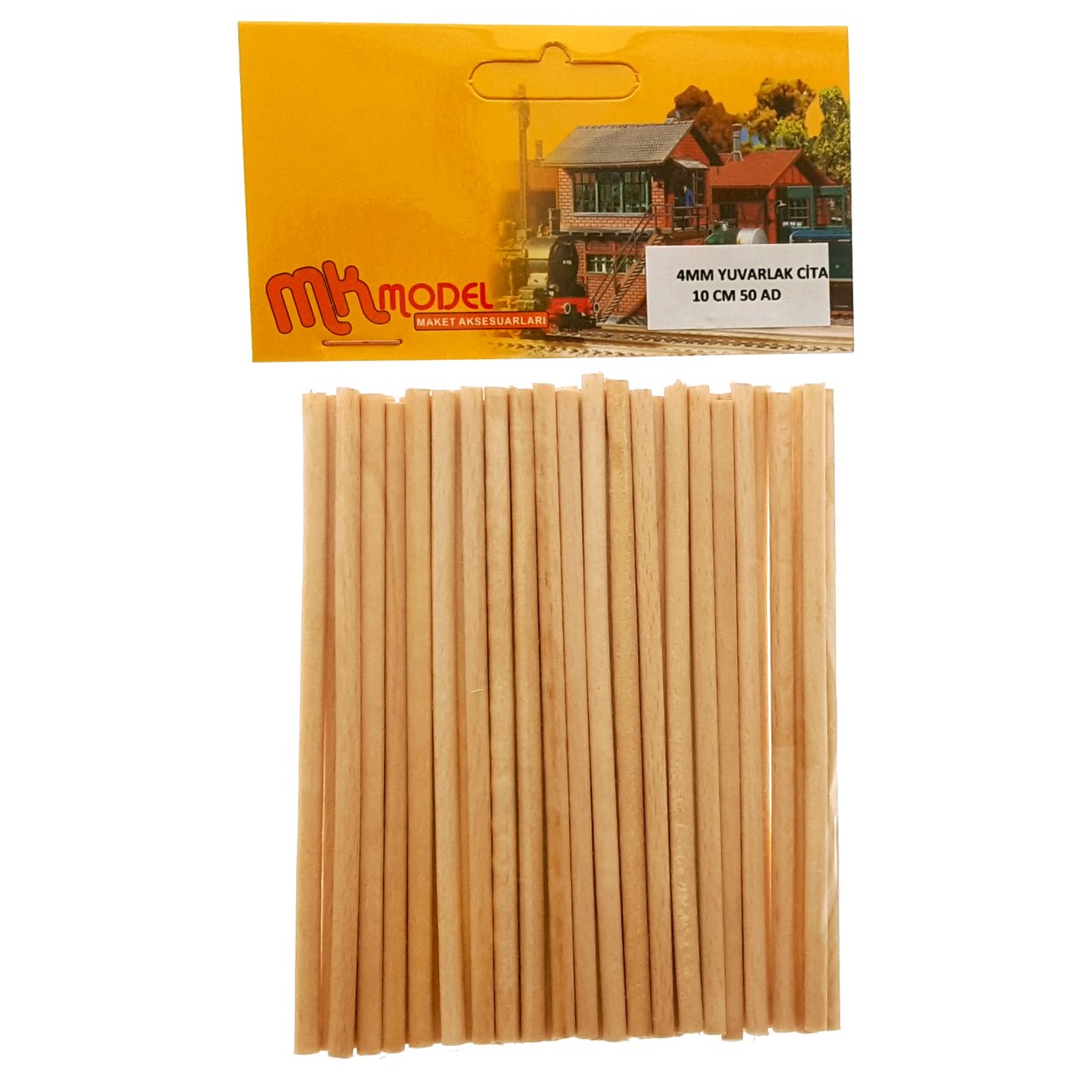 Yuvarlak Çıta 4mmx10cm 50 Adet