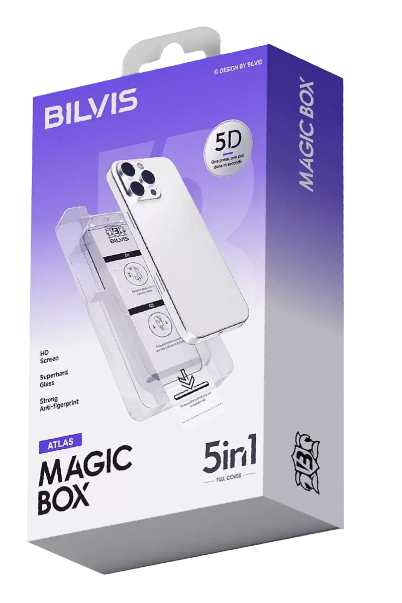 Newface Apple İphone 16 Pro Bilvis 5in1 3d Magic Cam Ekran Koruyucu - Siyah