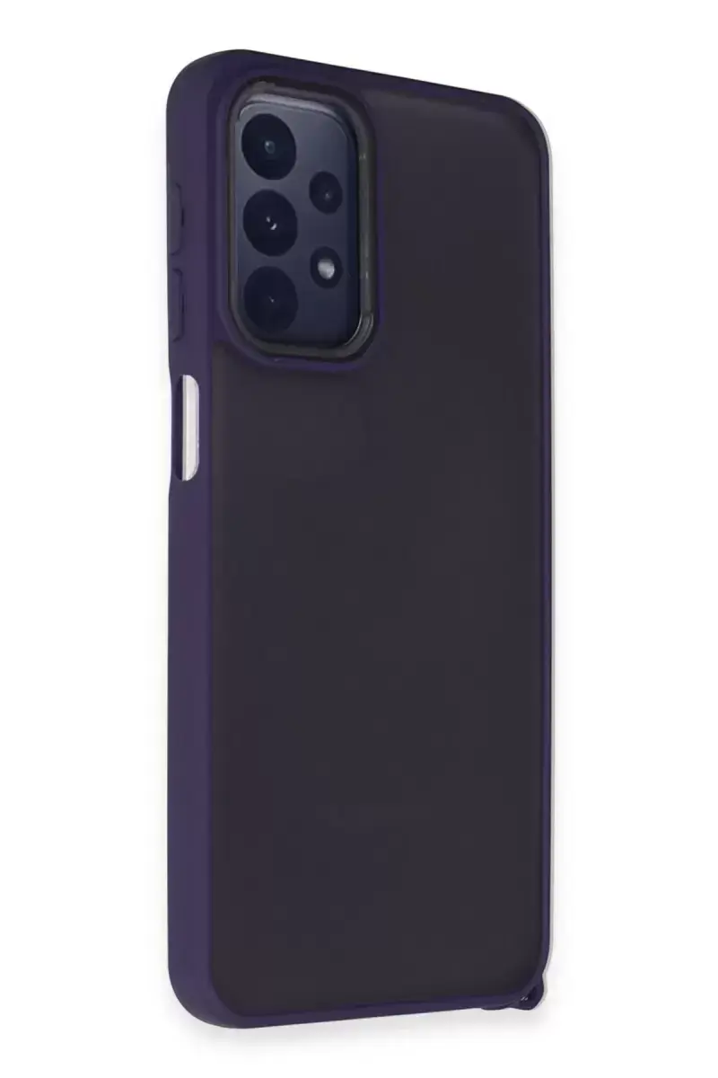 Newface Samsung Galaxy A23 4g Kılıf Elegant Kapak - Derin Mor