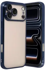 Newface Apple İphone 17 Pro Max Razer Lensli Silikon - Lacivert