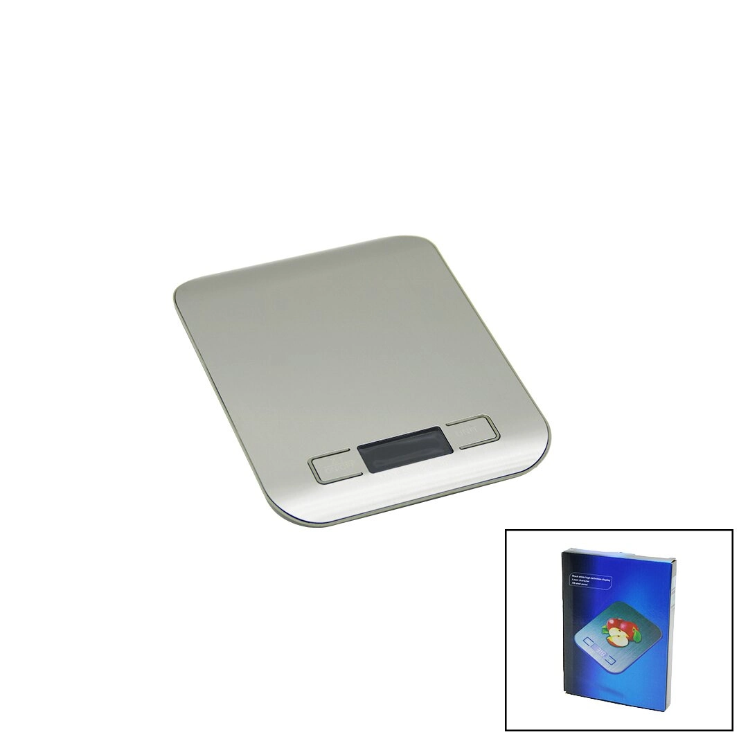 3 Kapasite=1000-3000-5000gr/1gr 180x140x18mm Dijital Platin Mutfak Terazi - Tartı Pilli= 2pcs İnce