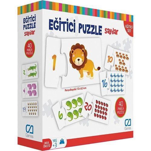 Ca Games 5031 Eğitici Puzzle Sayılar 40 Parça
