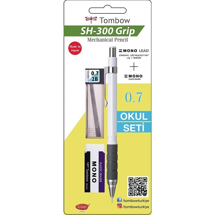 SH-300 Grip 0,7 mm Versatil Kalem Seti Beyaz