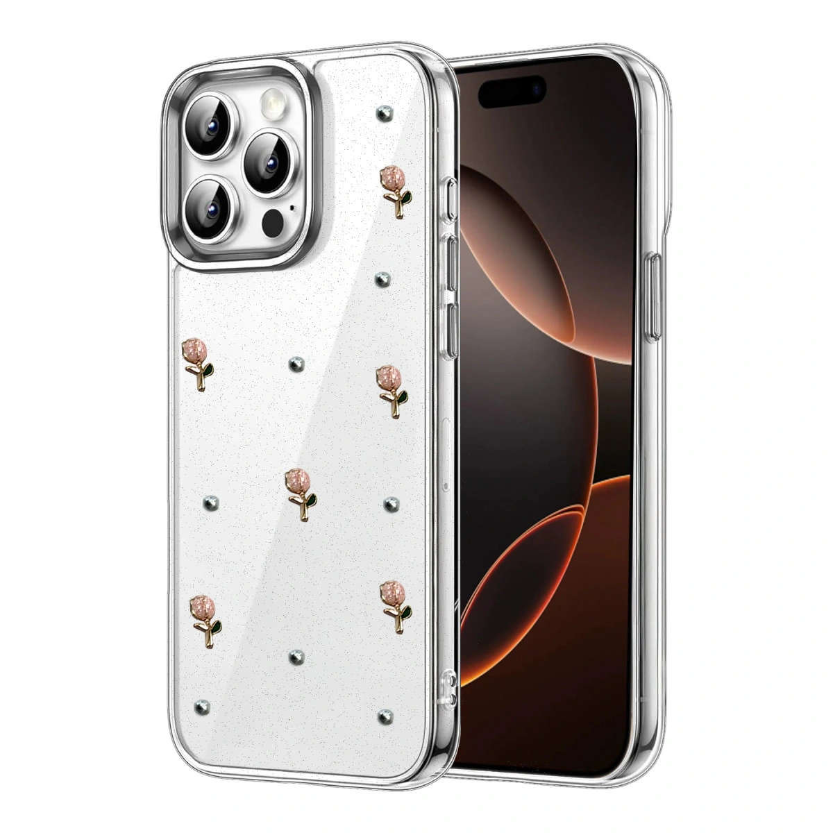 İphone 15 Pro Fiyonk Desenli Kapak - Desen 6