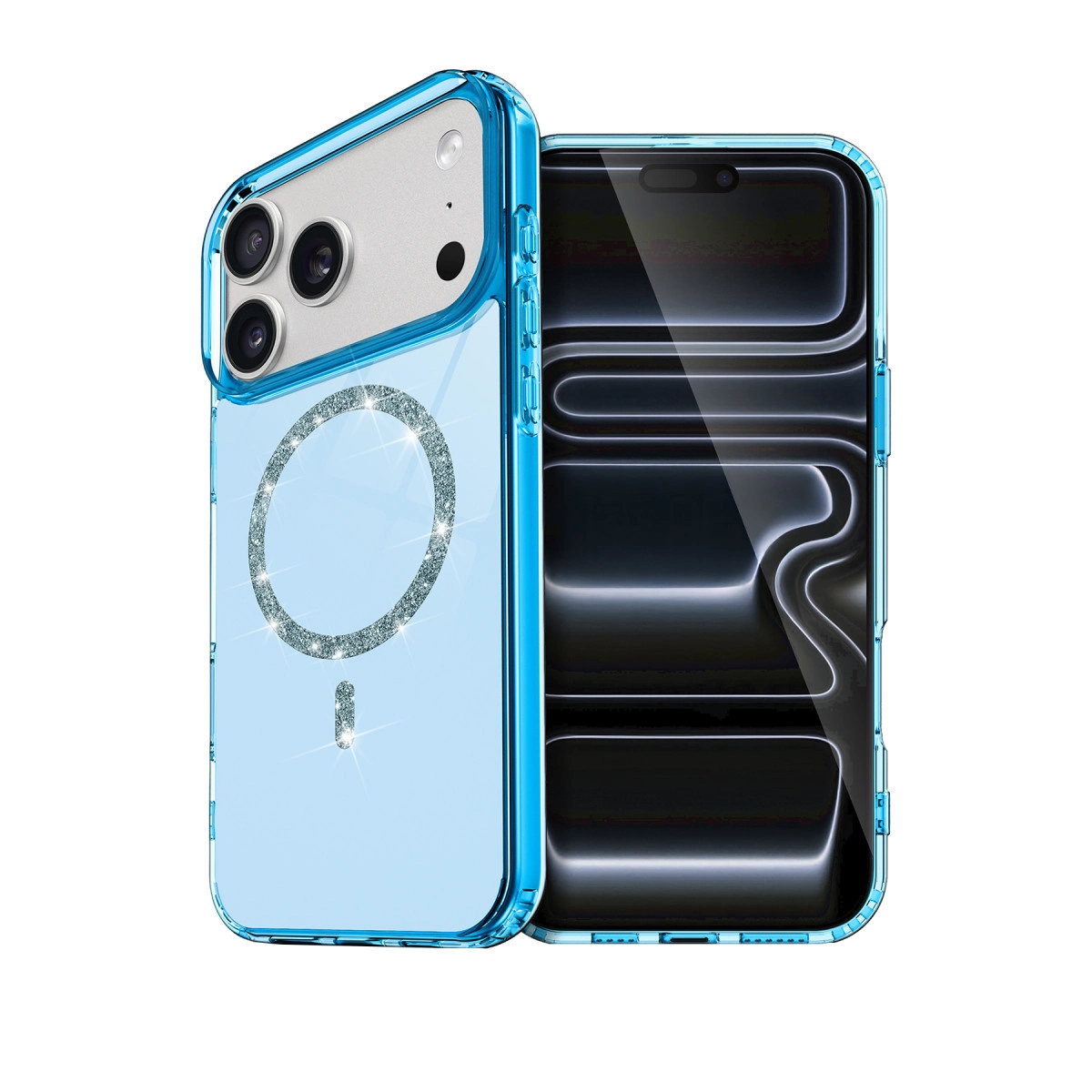 İphone 17 Pro Live Diamond Magsafe Kapak - Mavi