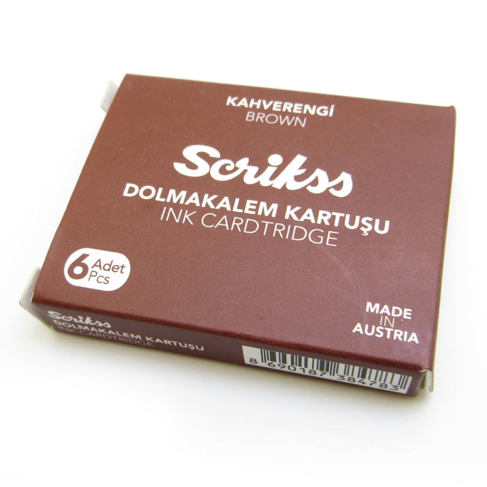 Dolma Kalem Kartuşu 6lı Kahverengi