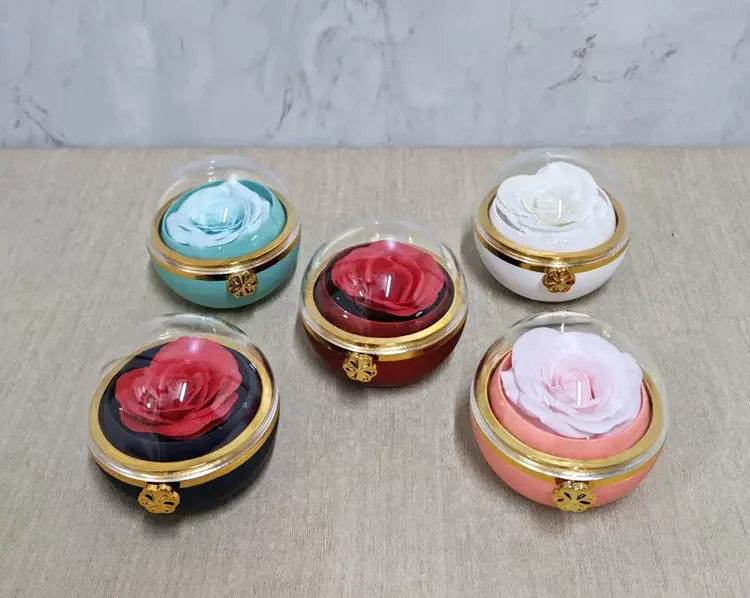 Romantik Gül Yüzük Kutusu Kubbe