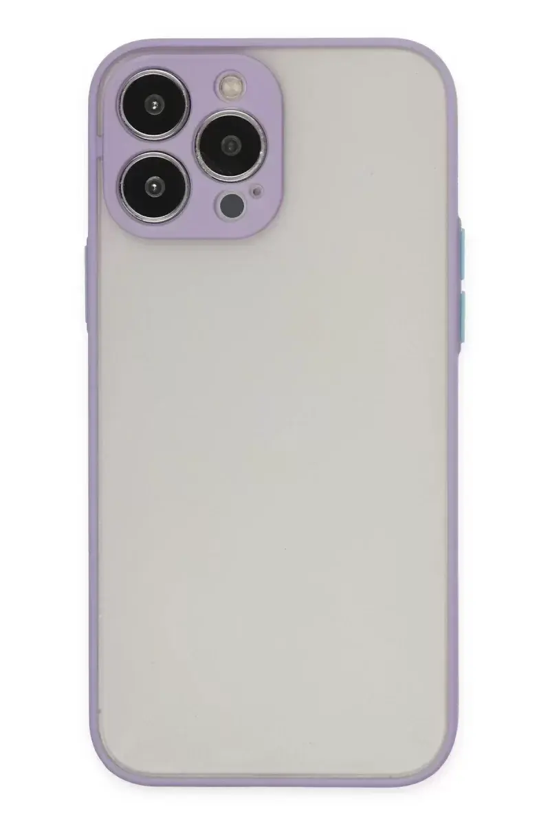 Newface İphone 15 Pro Kılıf Montreal Silikon Kapak - Mor