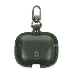 Airpods Pro 2 (2.nesil) Çanta Deri Kılıf - Haki Yeşil