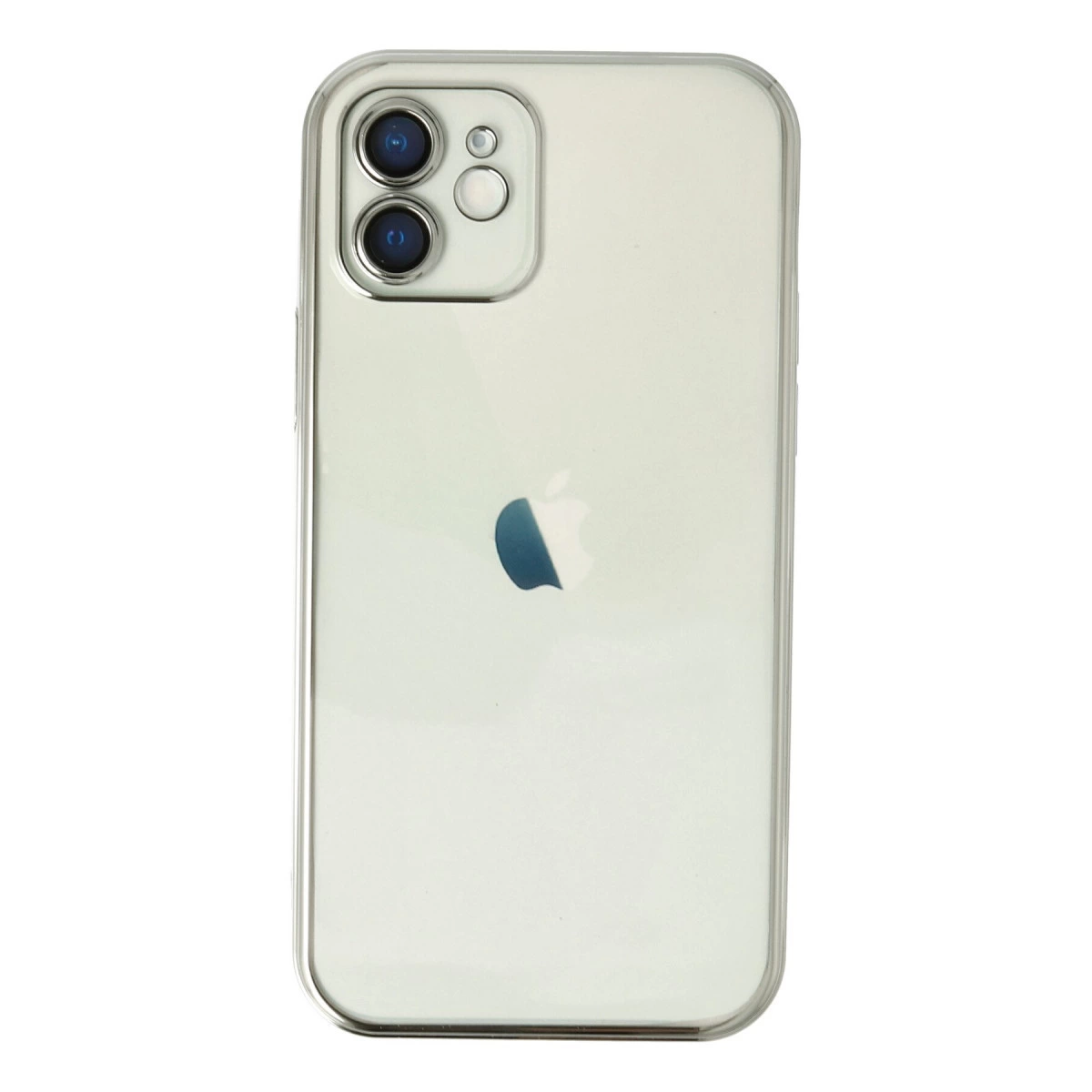 İphone 12 Kılıf Razer Lensli Silikon - Gümüş