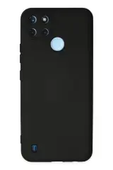 Newface Realme C25y Kılıf Nano İçi Kadife Silikon - Siyah