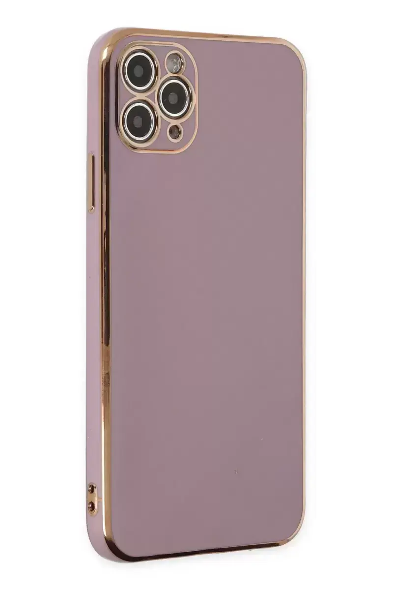 Newface İphone 11 Pro Max Kılıf Volet Silikon - Mor