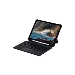 T5206d İpad 10.2 (7.nesil) Kılıf İnter Ledli Klavyeli Tablet Kılıfı - Siyah