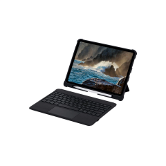 T5206d İpad 10.2 (7.nesil) Kılıf İnter Ledli Klavyeli Tablet Kılıfı - Siyah