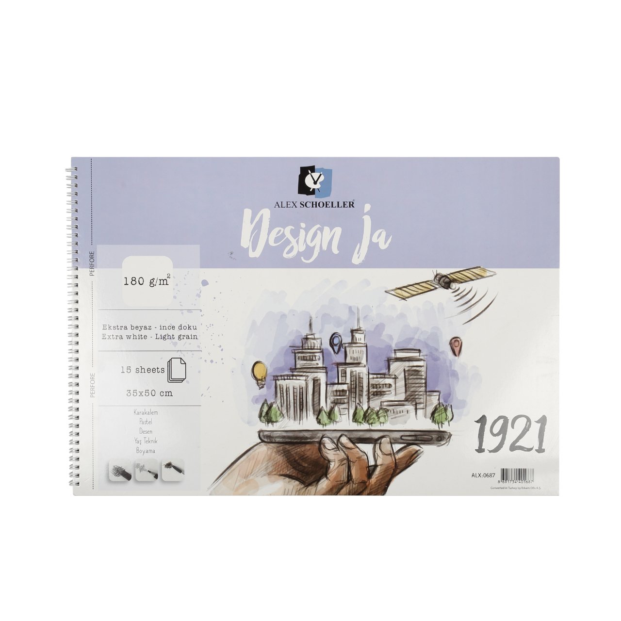 Design Ja Resim Defteri 35x50cm 15 Yaprak 180gr
