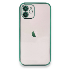 İphone 12 Kılıf Razer Lensli Silikon - Yeşil