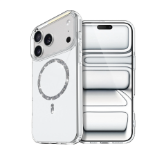İphone 17 Pro Live Diamond Magsafe Kapak - Şeffaf