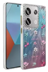 Newface Xiaomi Redmi Note 13 Pro 4g Kılıf Blade Aynalı Desenli Kapak - Desen 4