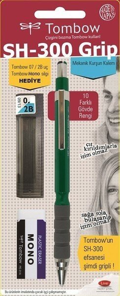 SH-300 Grip 0,5 mm Versatil Kalem Seti Koyu Yeşil