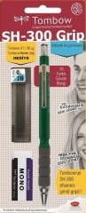 SH-300 Grip 0,5 mm Versatil Kalem Seti Koyu Yeşil