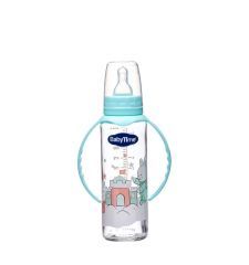 Baby Time BT0079 Kulplu Cam Biberon 225cc - Yeşil