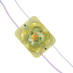 Powermaster Pm-14715 12 Volt 2 Watt Sarı Yanıp Sönen Çakar 4333-3030 Modül Led 43x33x28mm