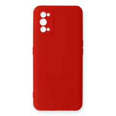 Realme 7 Pro Kılıf Nano İçi Kadife Silikon - Kırmızı