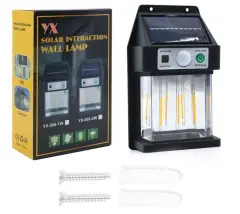 Güneş Enerjili Hareket Sensörlü Duvar Lambası