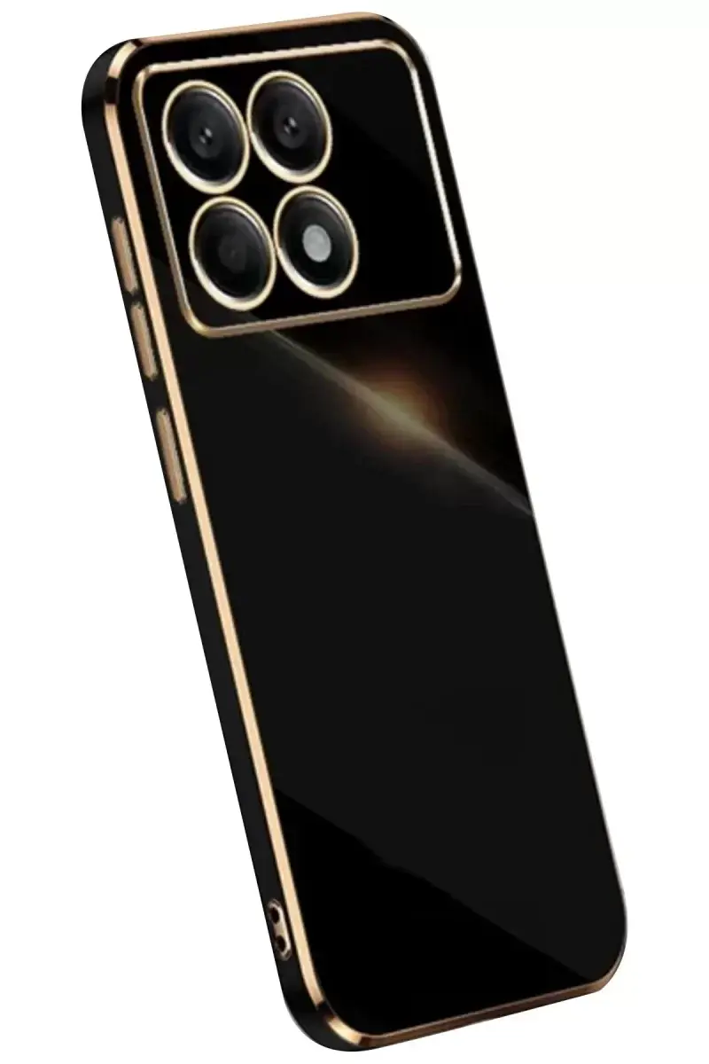Newface Xiaomi Poco X6 Pro Kılıf Volet Silikon - Siyah