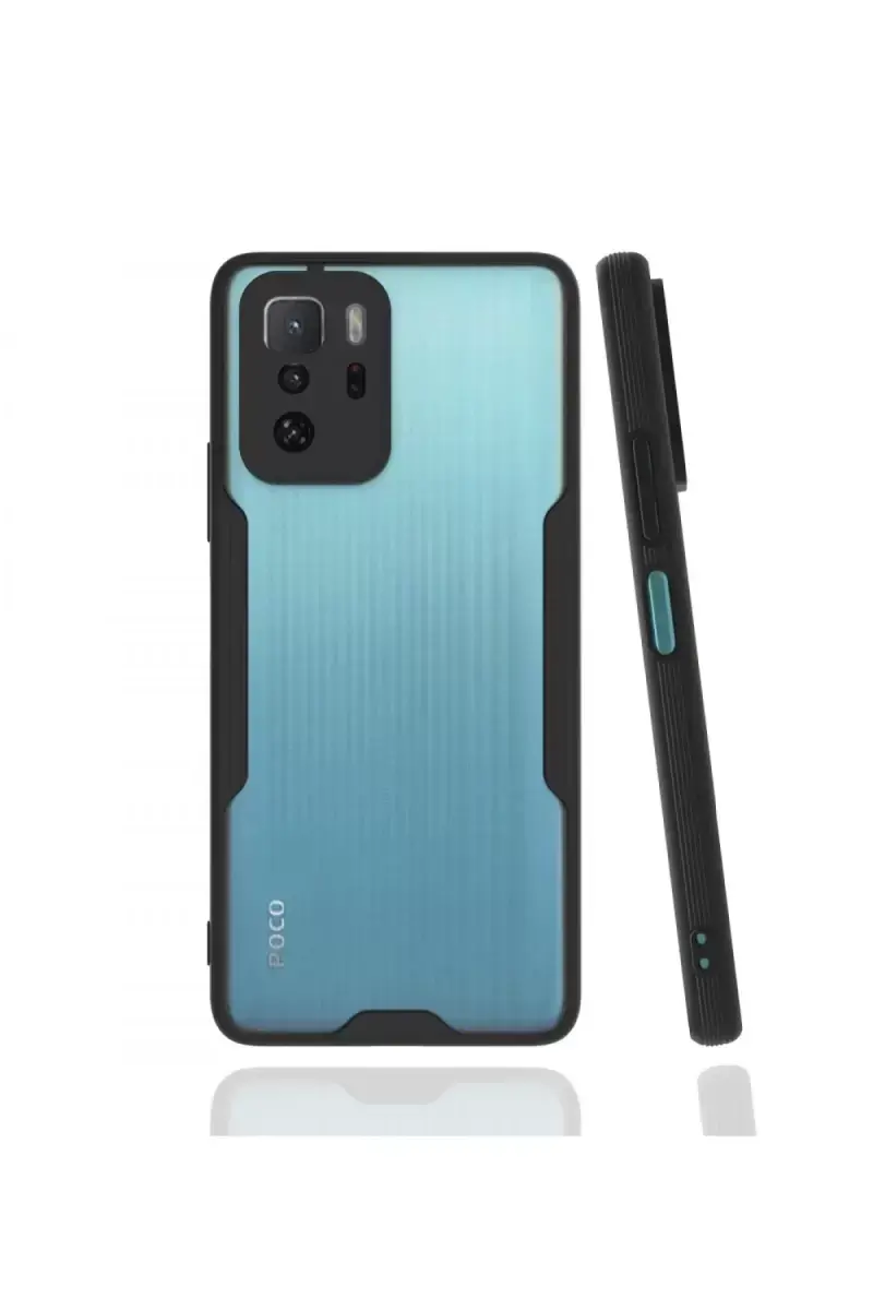 Newface Xiaomi Poco X3 Gt Kılıf Platin Silikon - Siyah