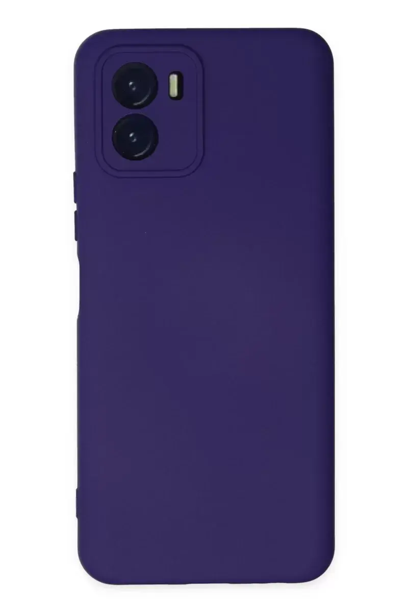 Newface Vivo Y15s Kılıf Nano İçi Kadife Silikon - Mor