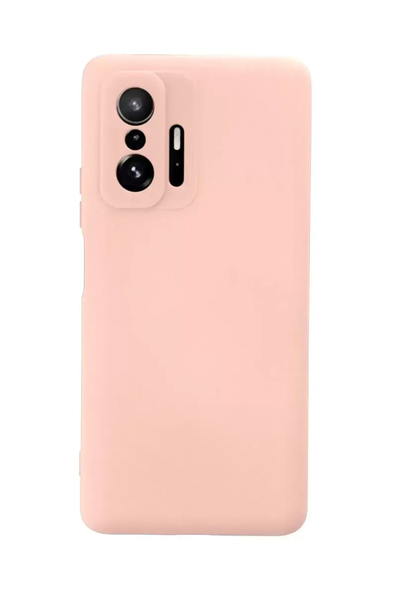 Newface Xiaomi Mi 11t Pro Kılıf Nano İçi Kadife Silikon - Pudra
