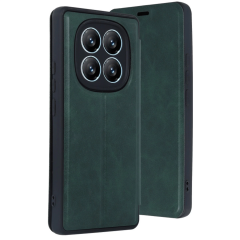 Xiaomi Redmi Note 14 Pro 4g Kılıf Flip Cover - Koyu Yeşil